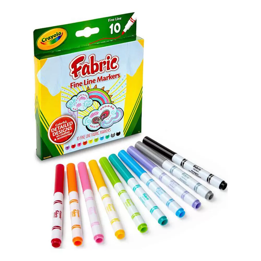 10-Count Fine Line Fabric Markers 58-8626