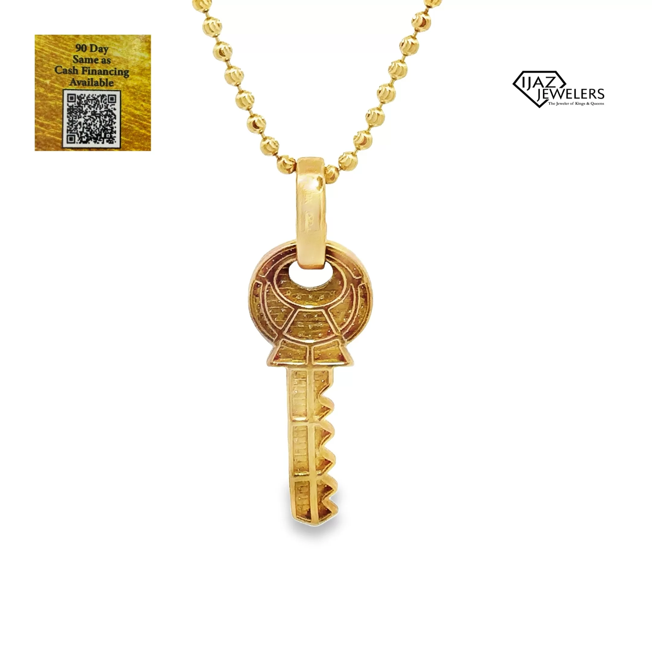 10K Gold 0.40 CTW Diamond Key Charm