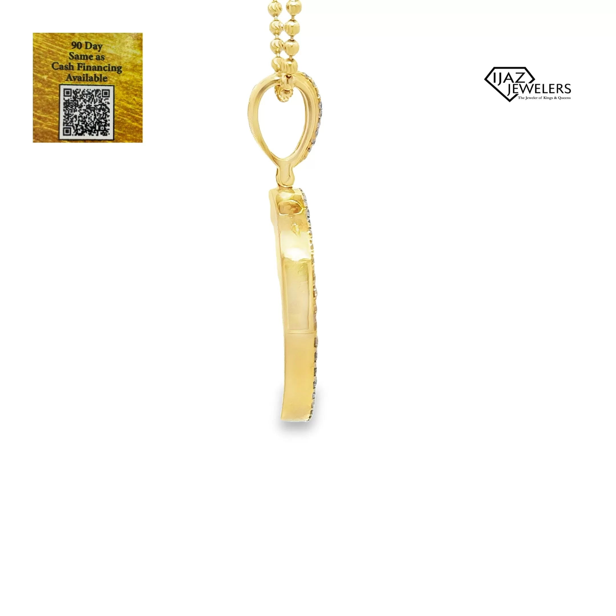 10K Gold 1.15 CTW Diamond Picture Charm