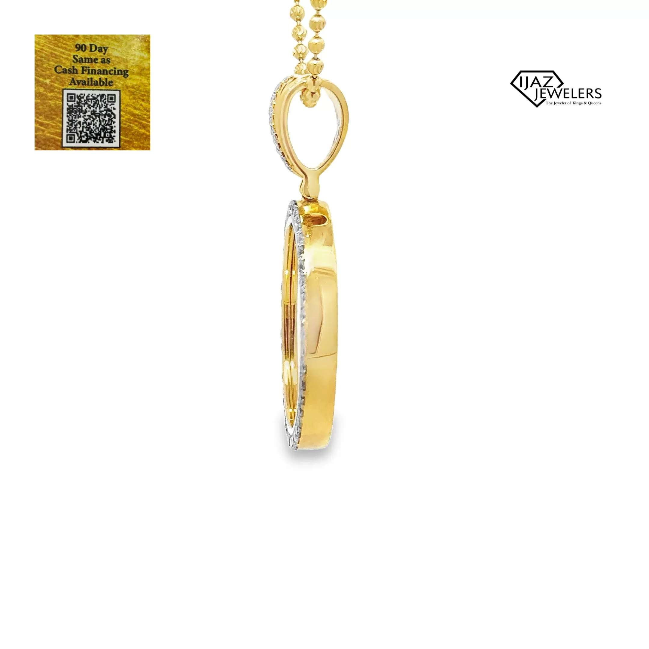 10K Gold 1.15 CTW Diamond Picture Charm