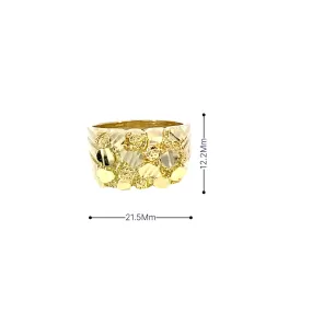 10K Gold Nugget Ring 9 Grams