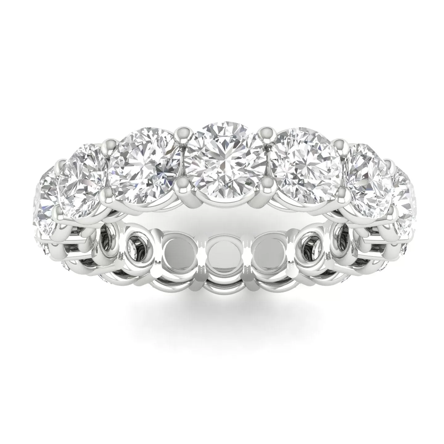 14K & 18K Gold Round Diamond Eternity Band