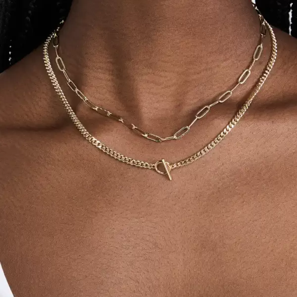 14K Gold Plated Tracy Pre-Layered Necklace