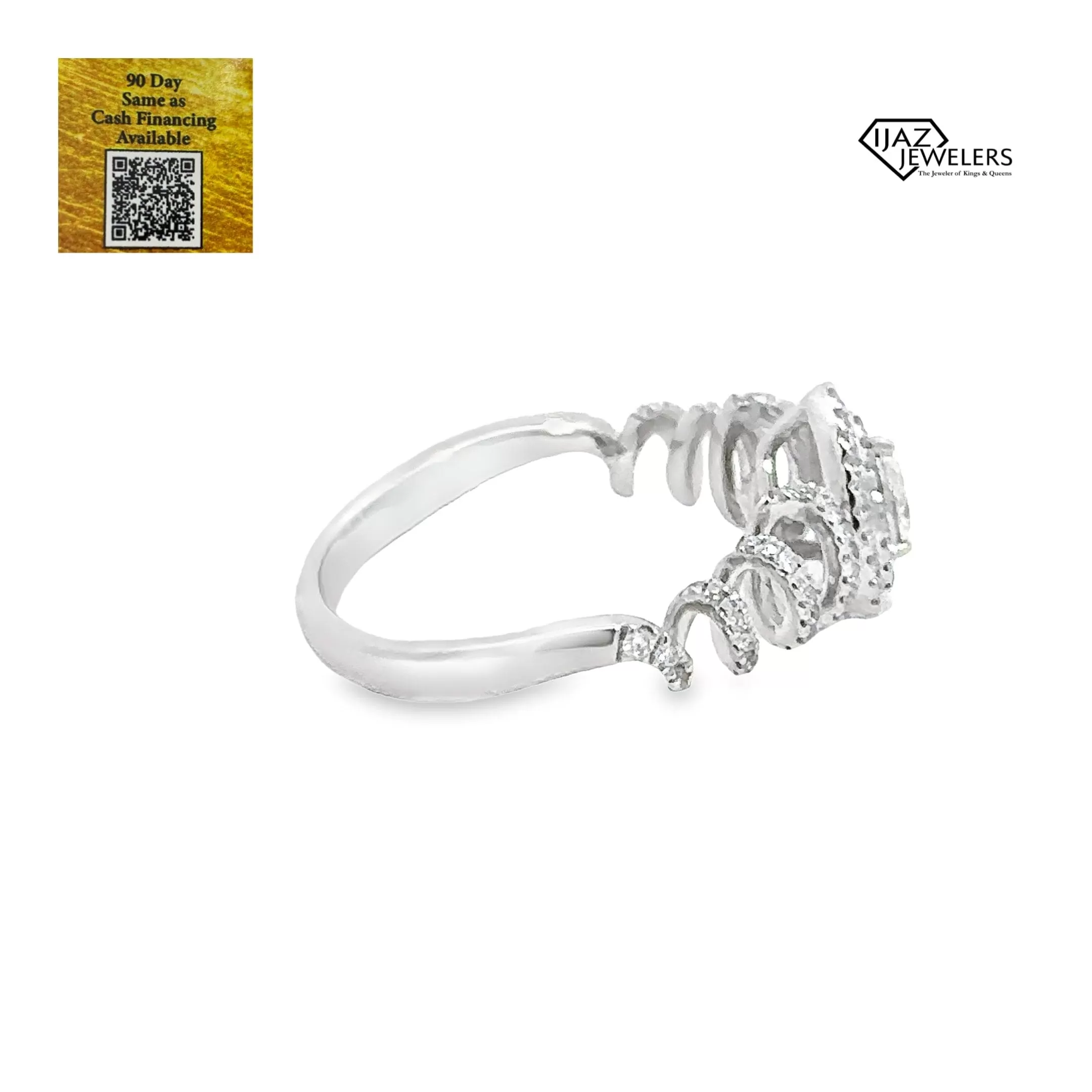 14K White Gold 0.42 CTW Diamond Ladies Ring