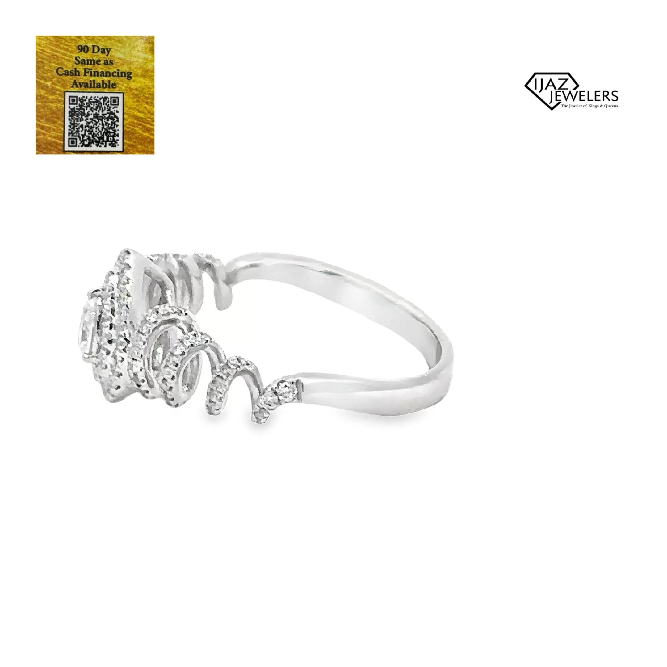 14K White Gold 0.42 CTW Diamond Ladies Ring