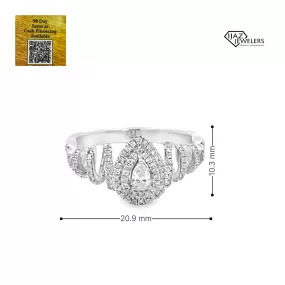 14K White Gold 0.42 CTW Diamond Ladies Ring