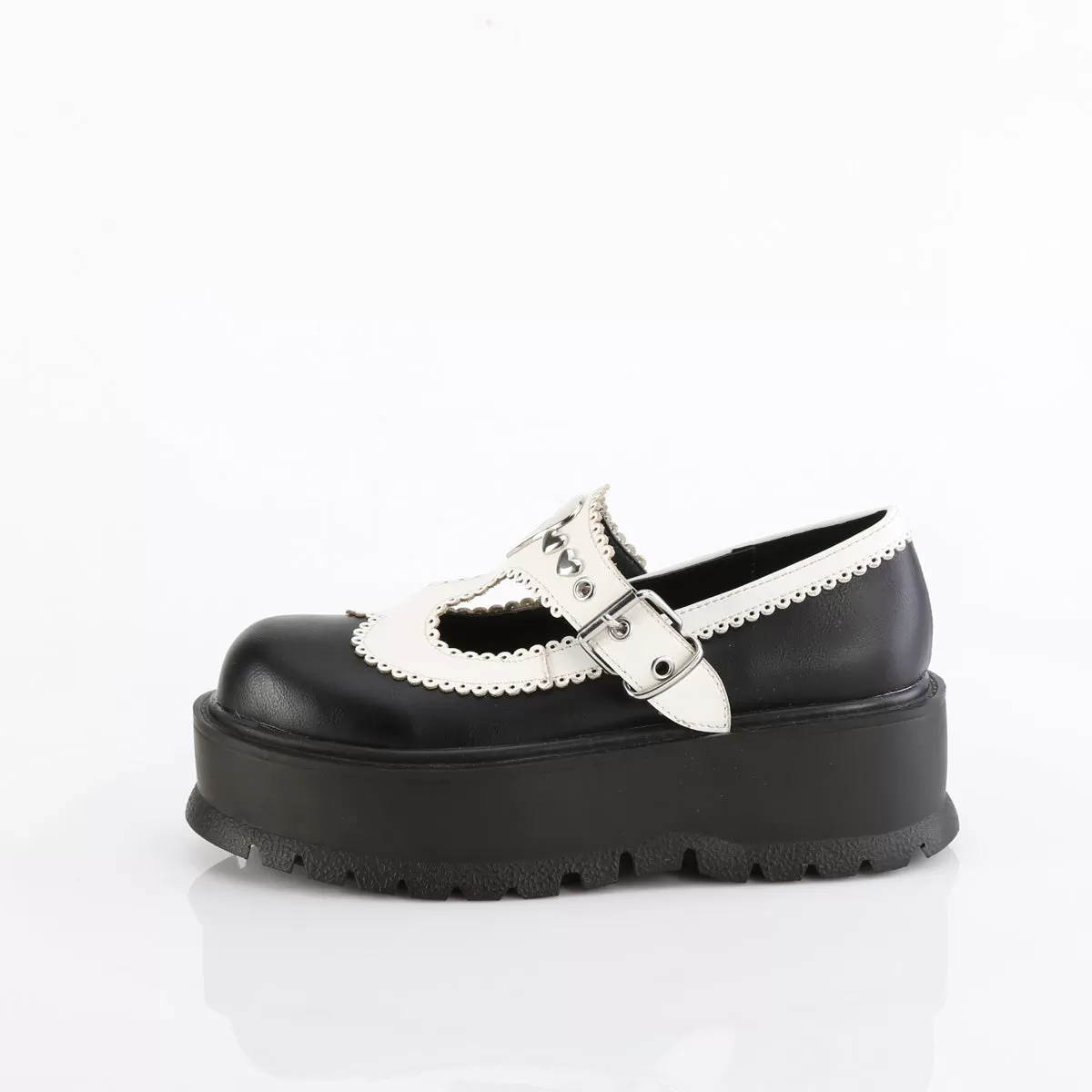 2 Inch Platform SLACKER-23 Black White