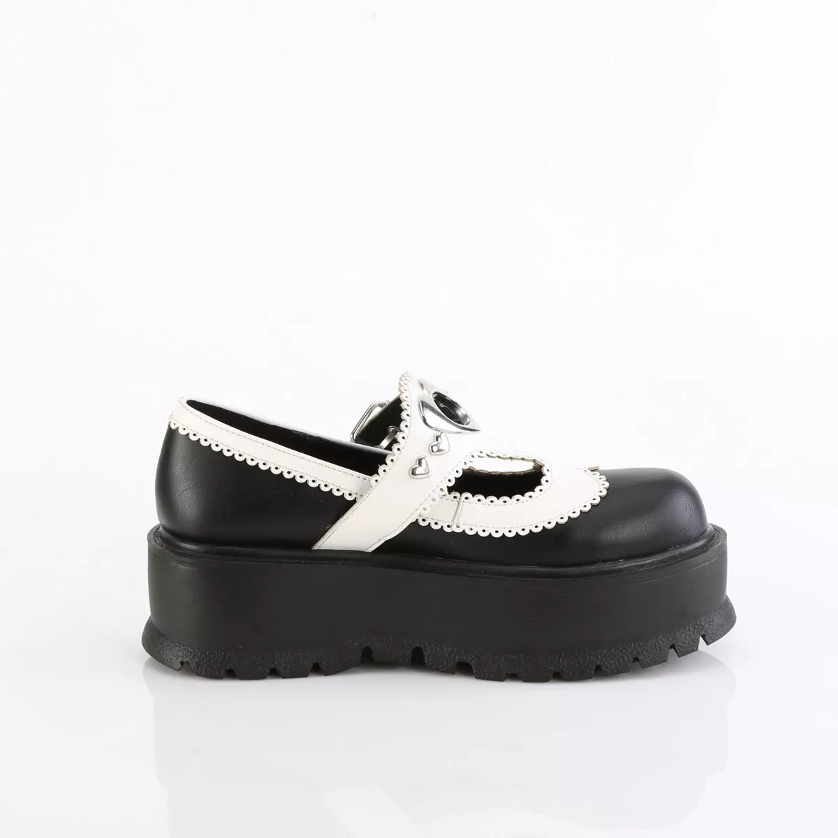 2 Inch Platform SLACKER-23 Black White