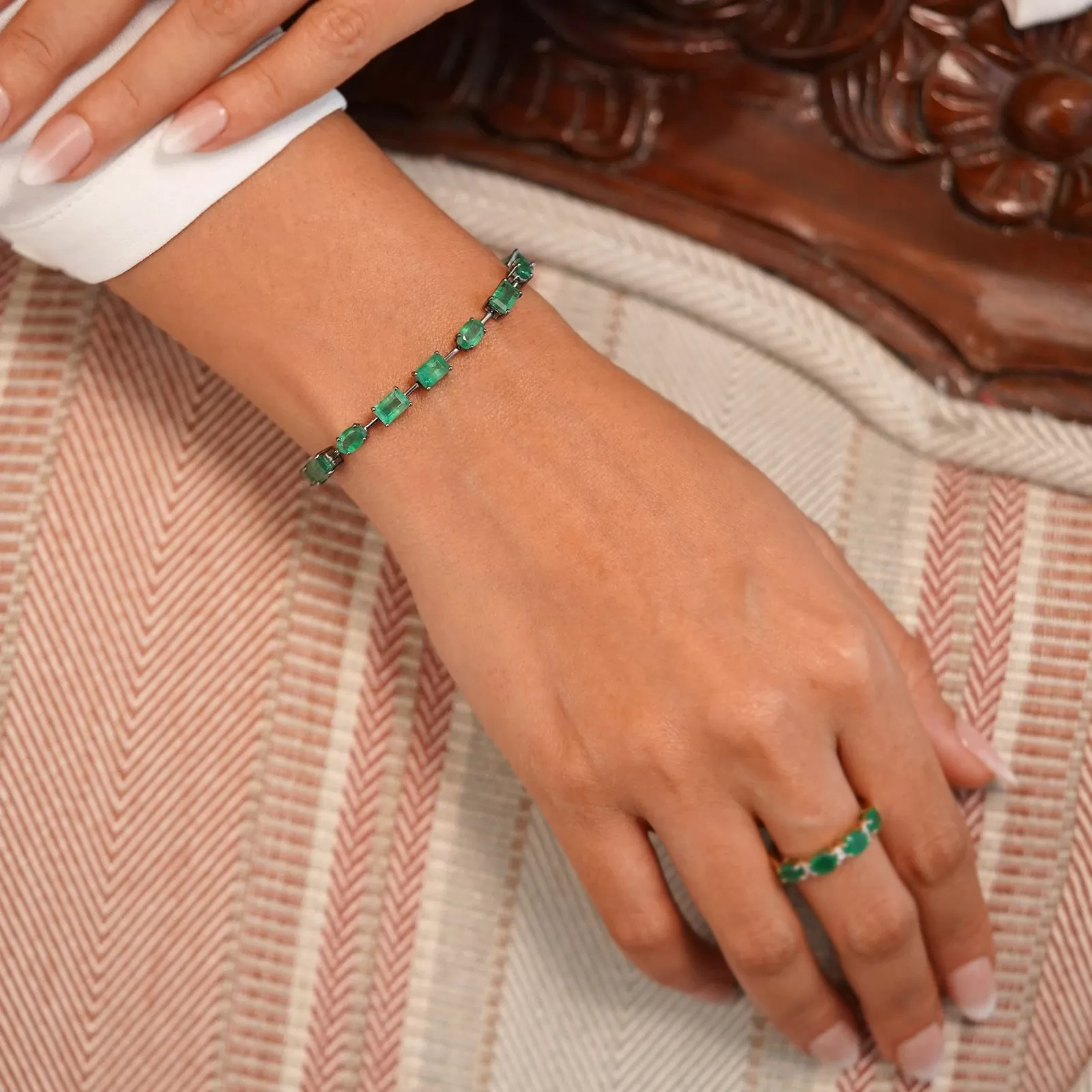 Athena Emerald Bracelet