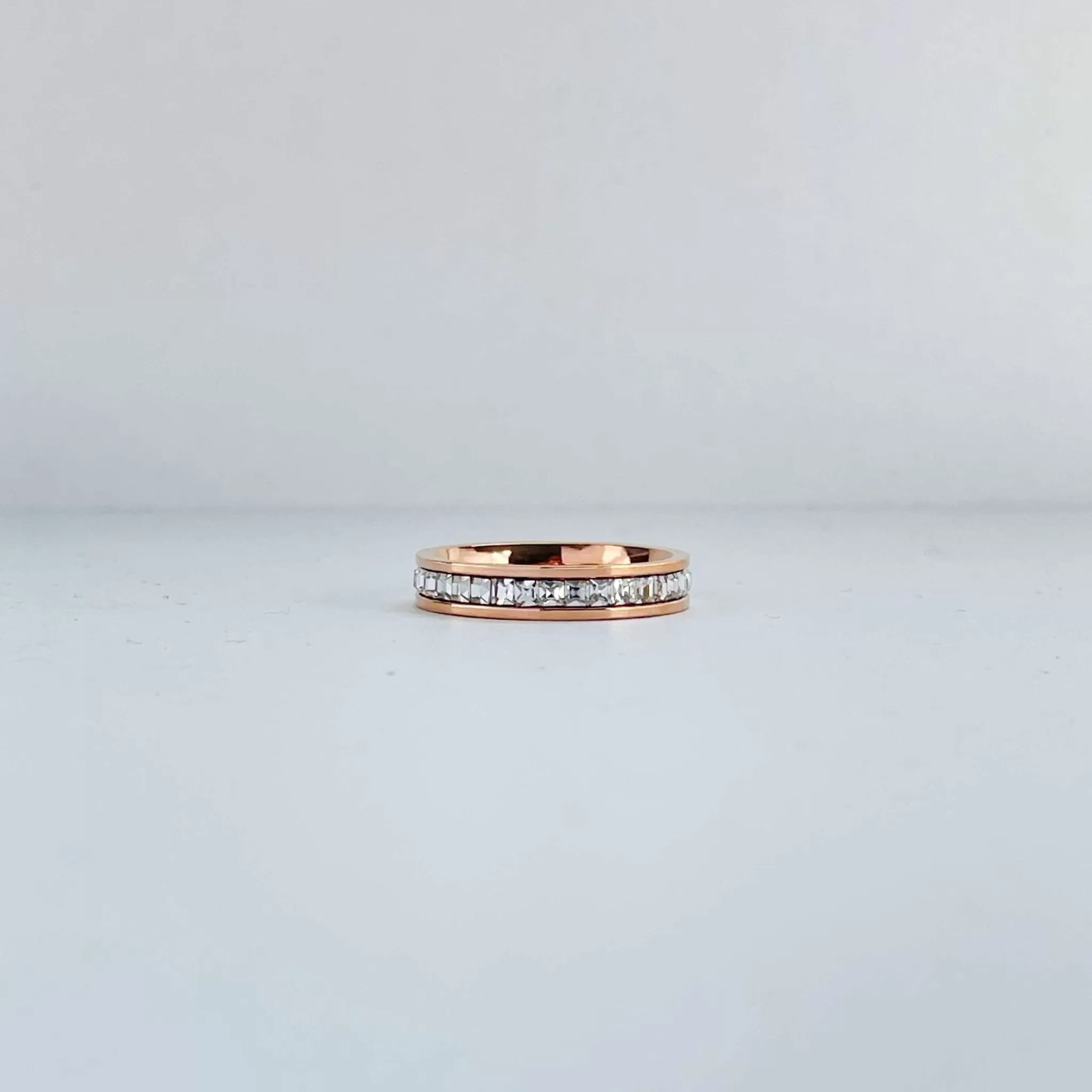 Baguette Band Ring - Rose Gold