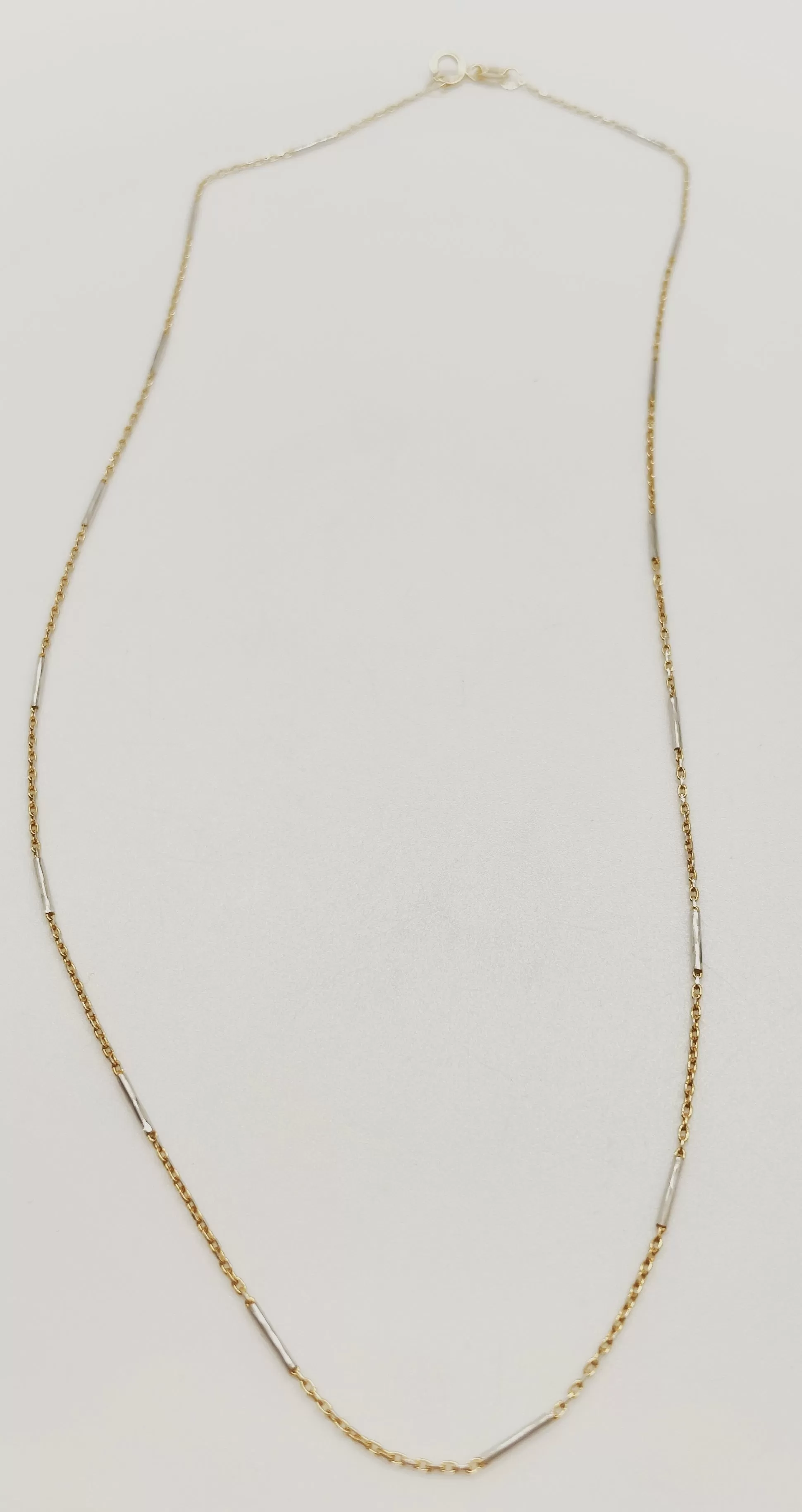 BARDOT 14KT WHITE & YELLOW GOLD NECKLACE