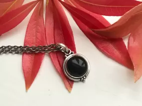 Black Onyx Ari Dot Pendant