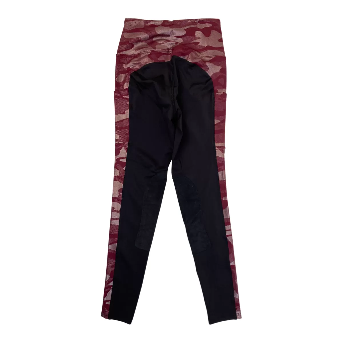 Botori 'Camo' Riding Tights in Burgundy Camo - Women's Medium