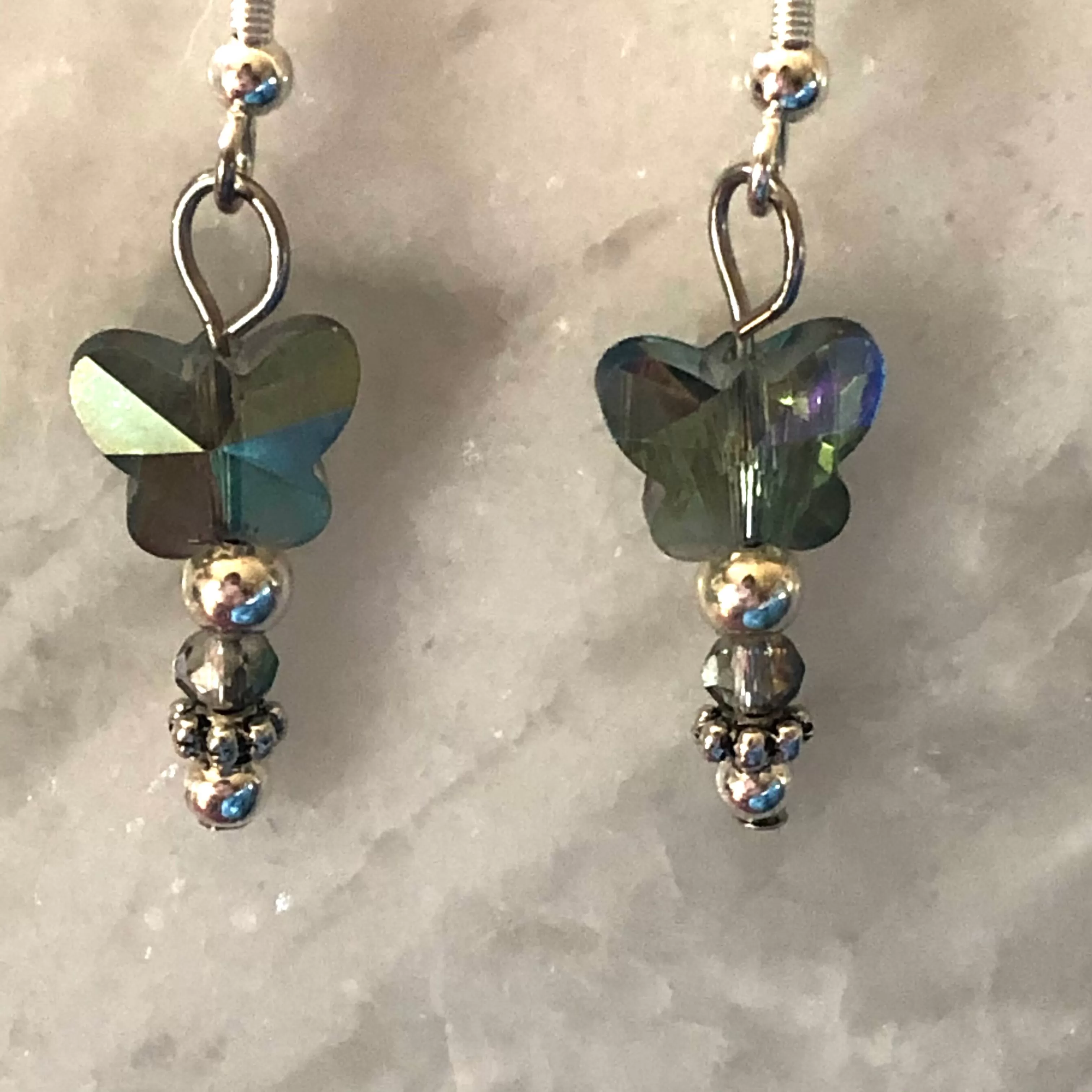 Butterfly Earrings Crystal