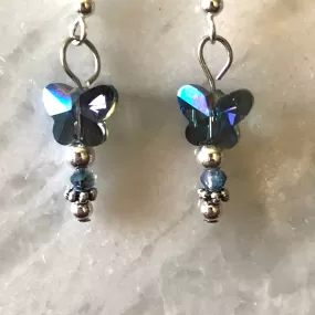 Butterfly Earrings Crystal