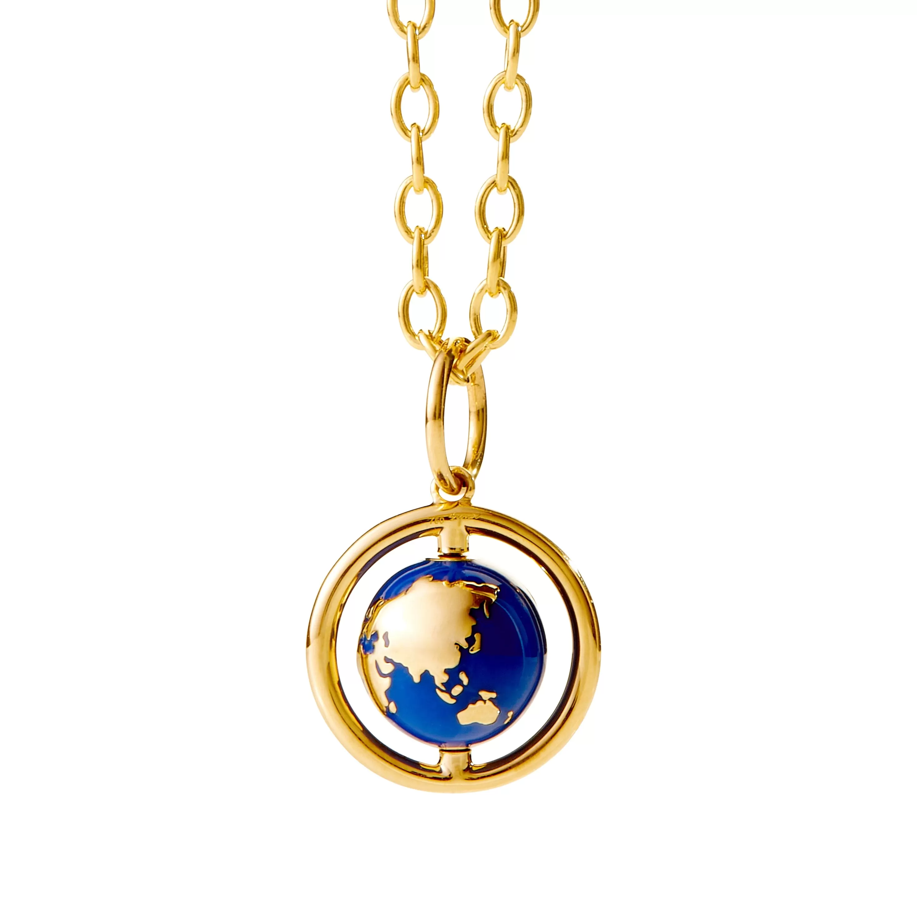 Cosmic Rotating Earth Pendant