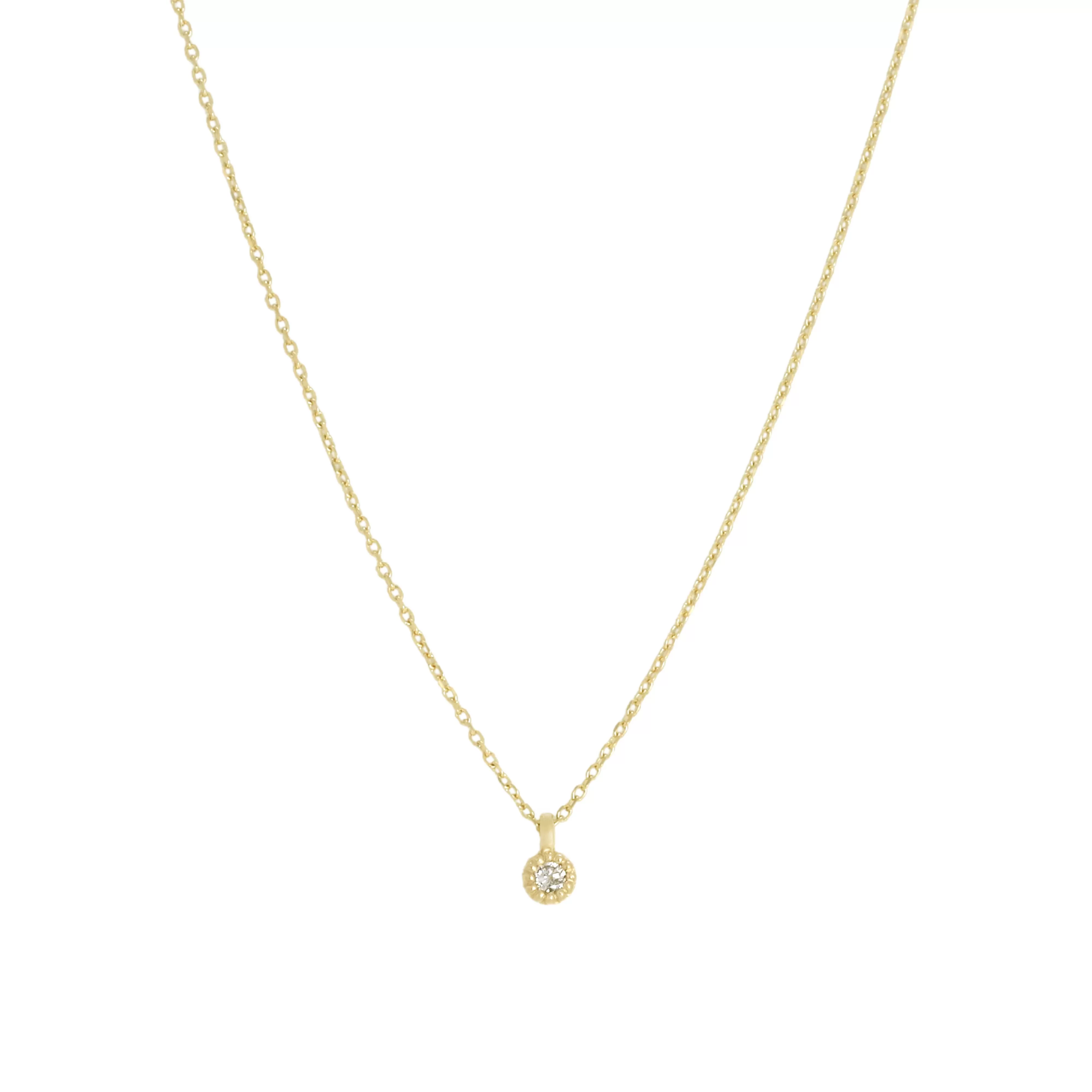 Diamond Necklace - 14K Gold