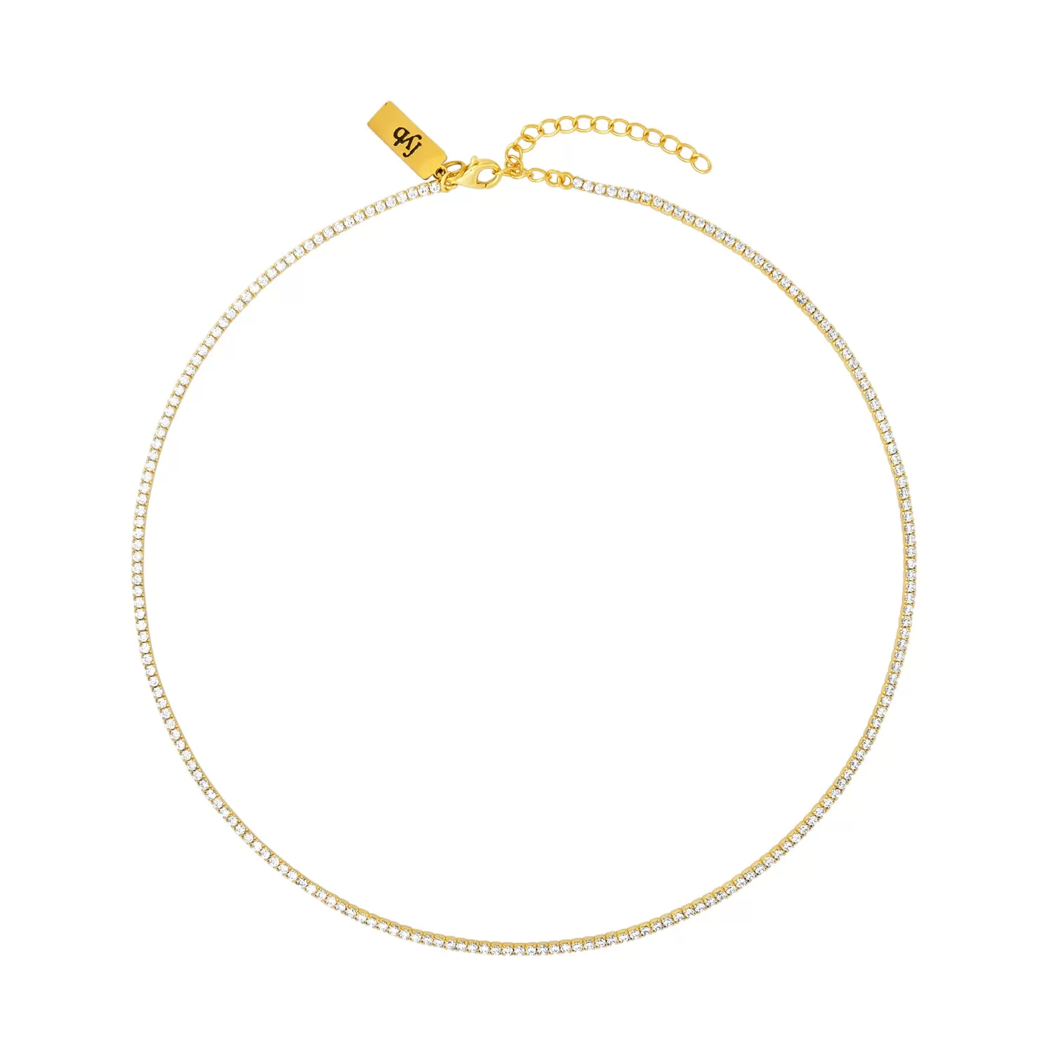 DIANA TENNIS NECKLACE GOLD