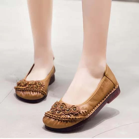 Ethnic Casual Soft Bottom Retro Shoes 35-41