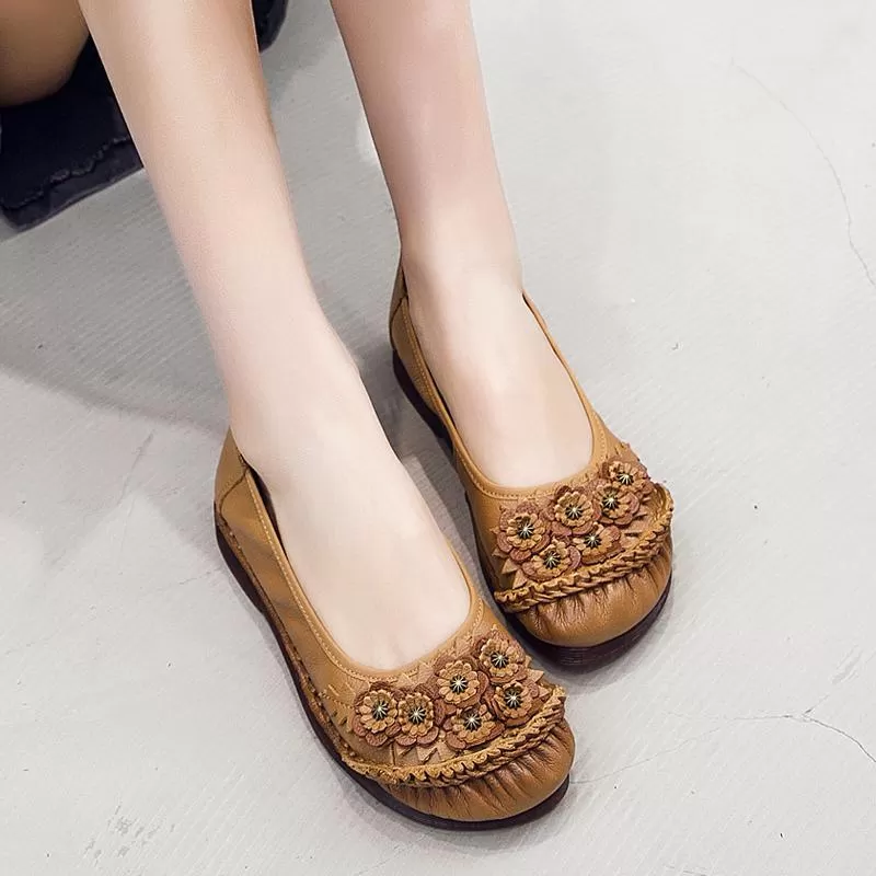 Ethnic Casual Soft Bottom Retro Shoes 35-41