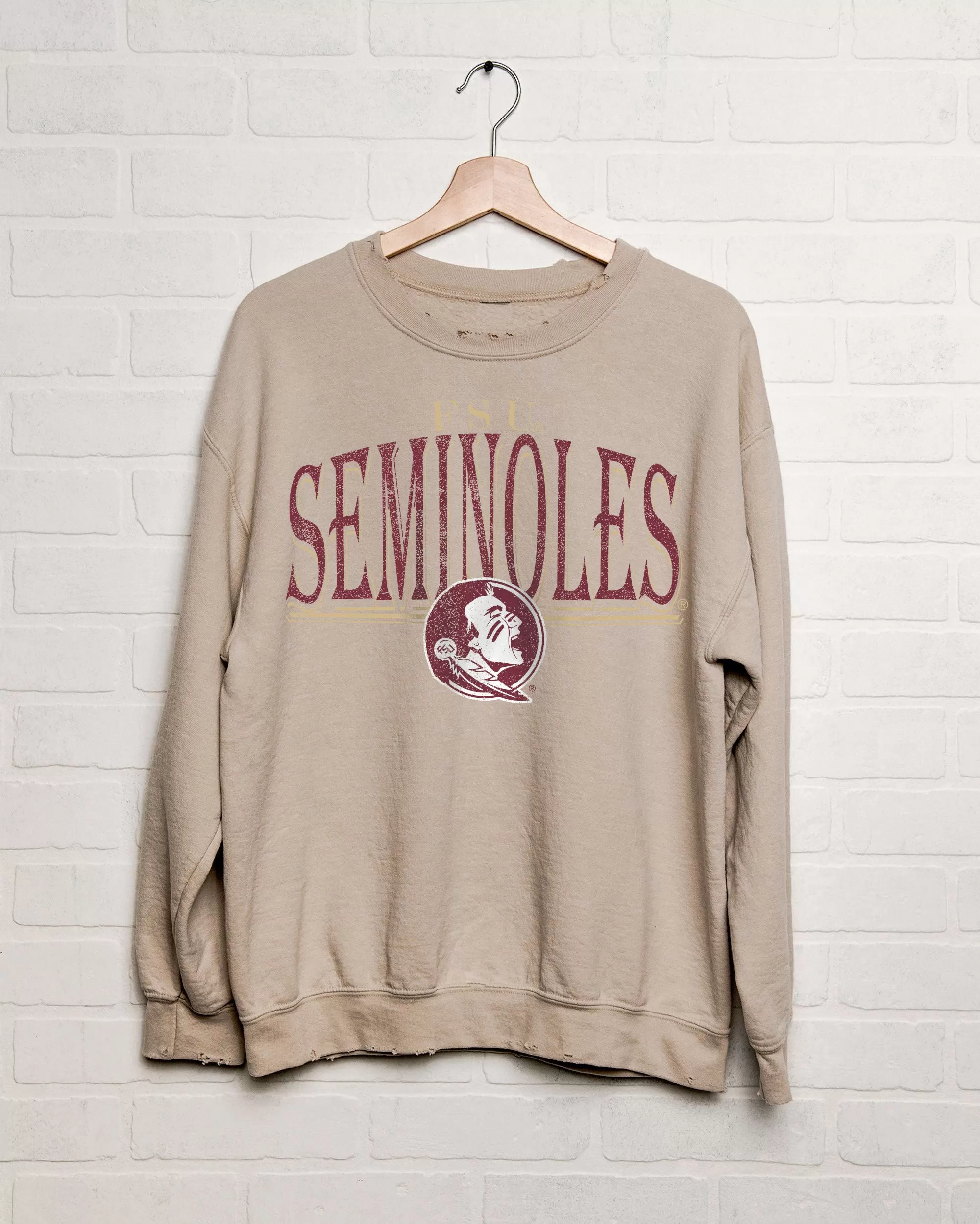 FSU 80s Sand Thrifted Sweatshirt