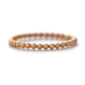 Gold-filled Beaded Stacking Rings