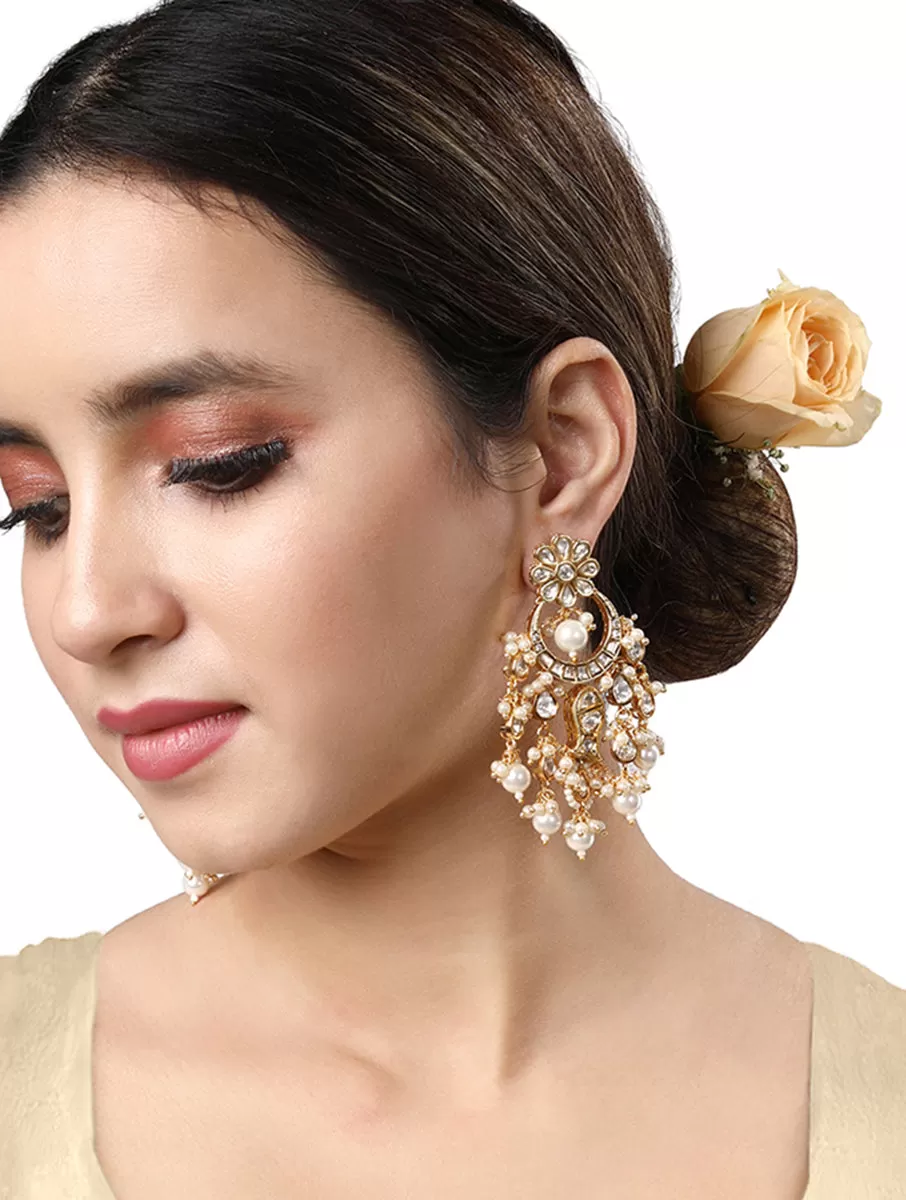 Gold Plated Kundan Earrings