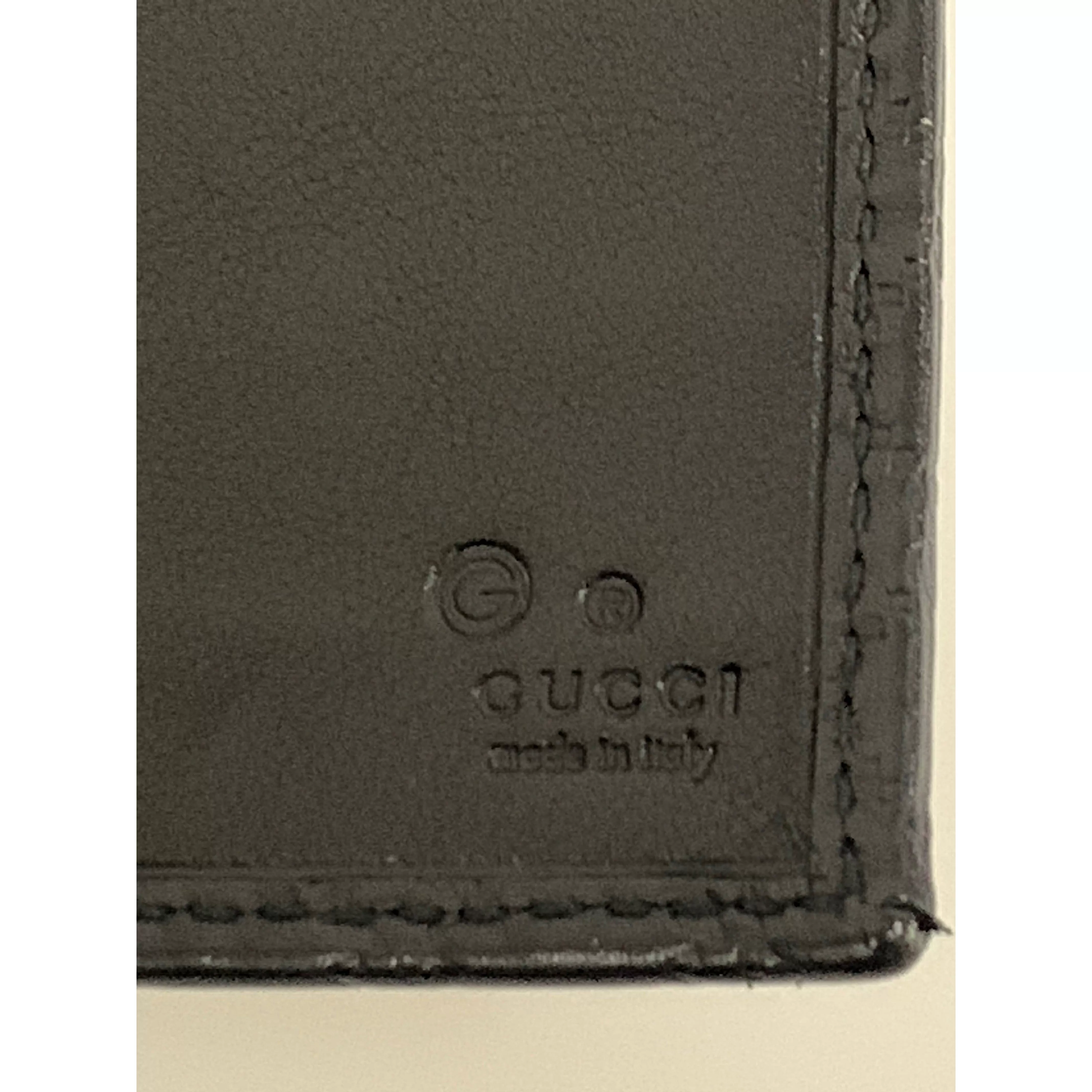 #GUCCI/Long Wallet/BLK/Leather/449396 BMJ1G 1000