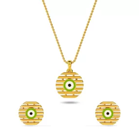 Gulizar Evil Eye Pendant Set