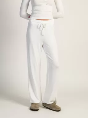 HARLOW MOLLY LOUNGE PANT - WHITE