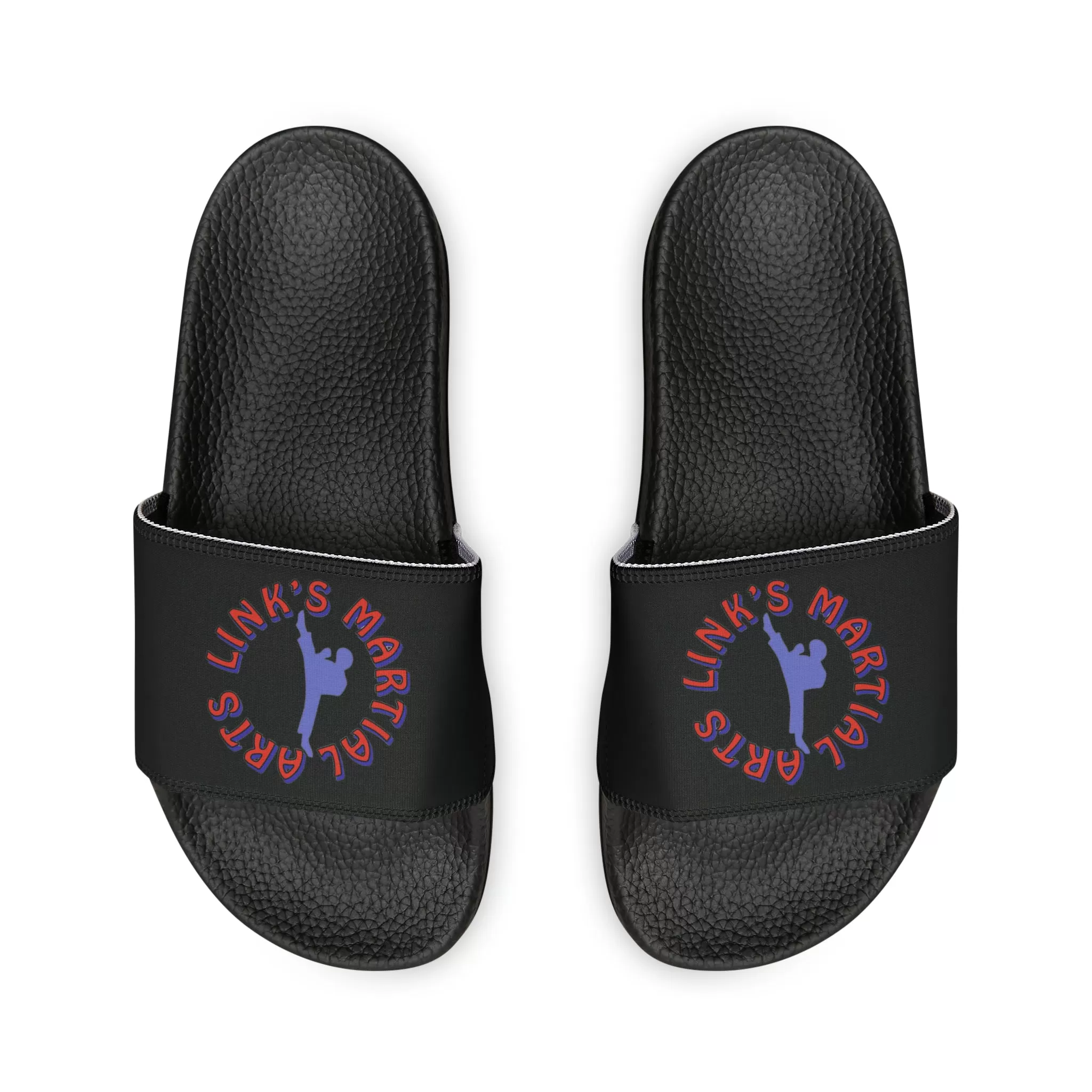 Link's Martial Arts Men's PU Logo Slide Sandals