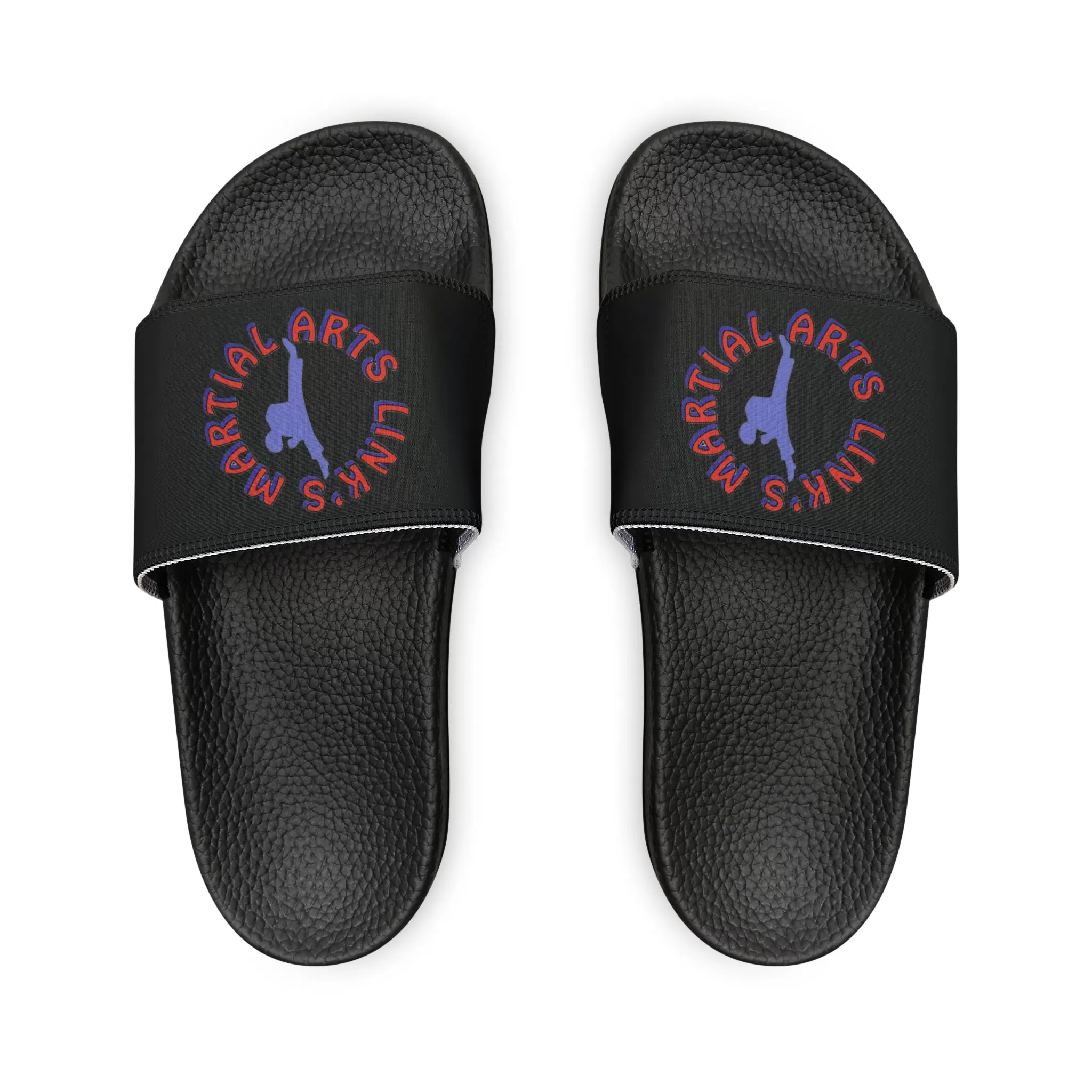 Link's Martial Arts Men's PU Logo Slide Sandals