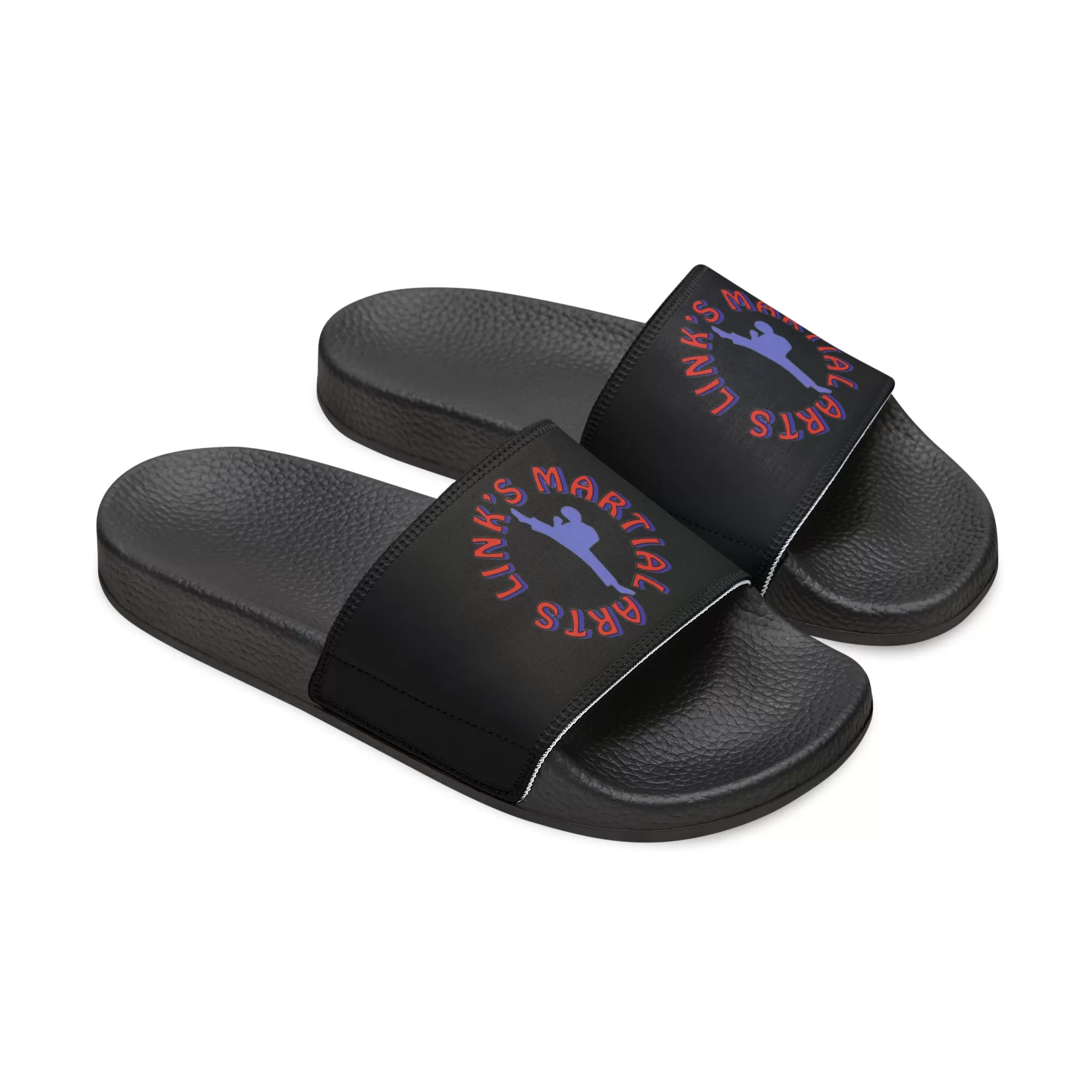 Link's Martial Arts Men's PU Logo Slide Sandals