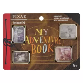 Loungefly Pixar Up 15th Anniversary Adventure Book 4 Piece Pin Set - Preorder