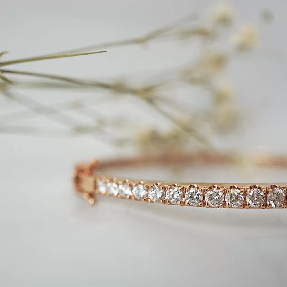 Ma Chérie Classic Diamond Bangle in 14K and 18K Gold