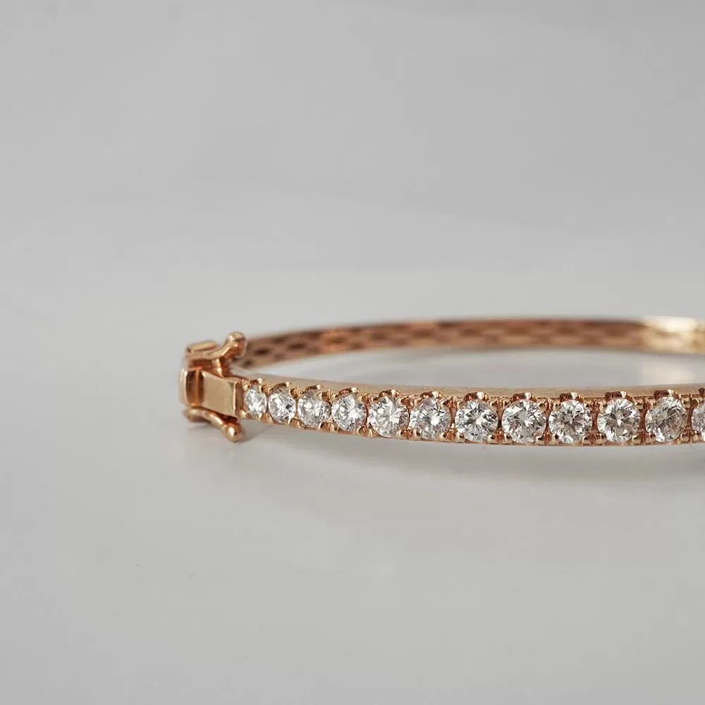 Ma Chérie Classic Diamond Bangle in 14K and 18K Gold