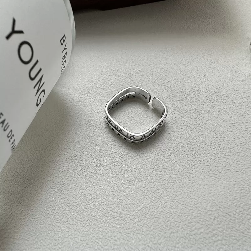 Minimalist Design Roman Numeral Plain Ring