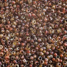 Miyuki Seed Bead 11/0 apx. 22g Tr. Light Topaz Picasso