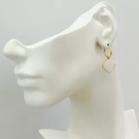 Moonstone Loop Drop Earrings