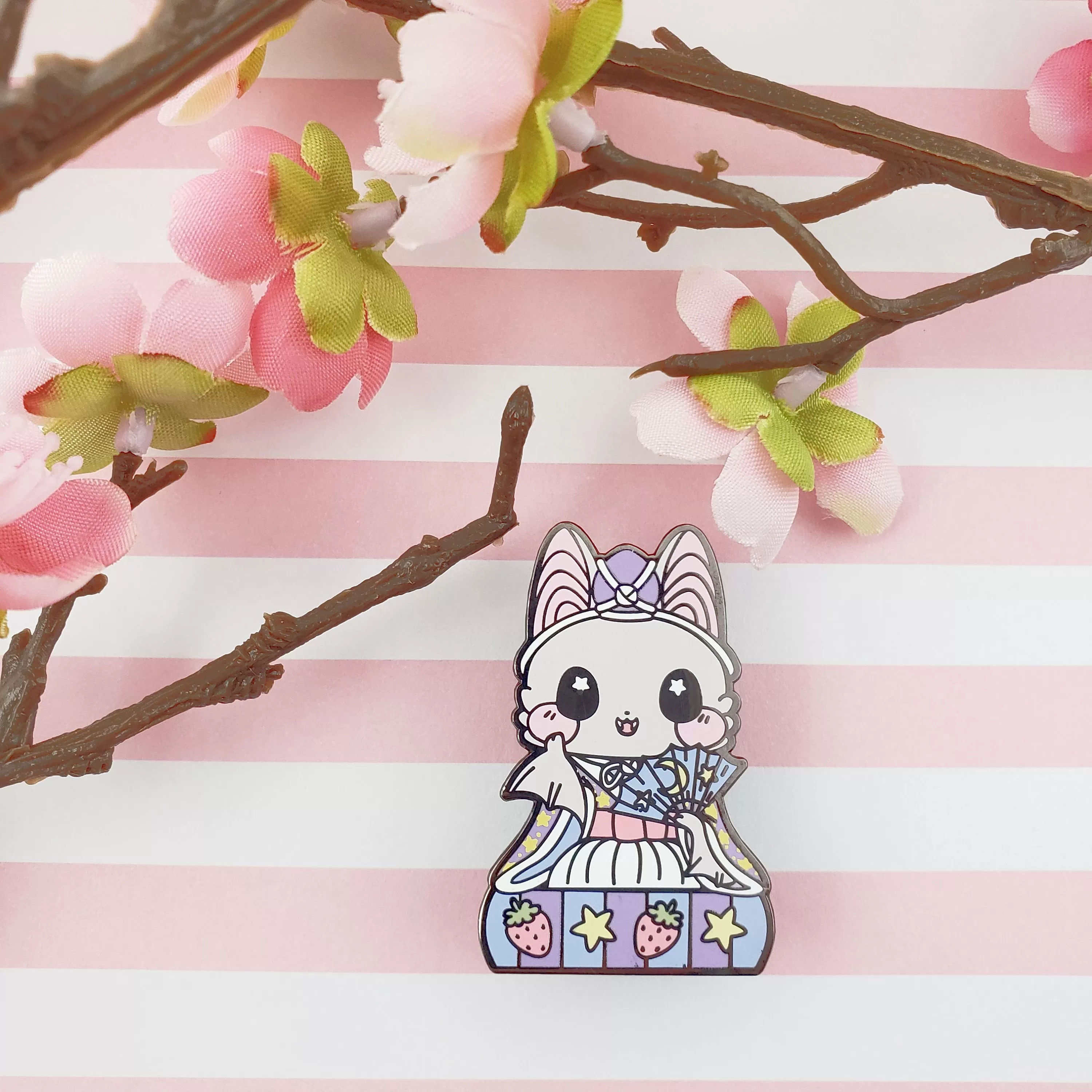 Musician Bat: Girl's Day Animal Enamel Pins