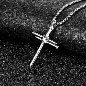 Nail Cross Titanium Steel Pendant