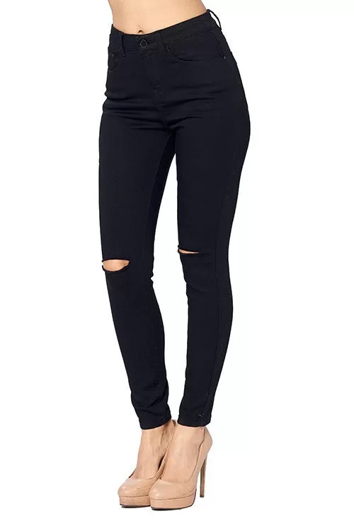 Onyx Black High Rise Skinny Jeans by Blue Age