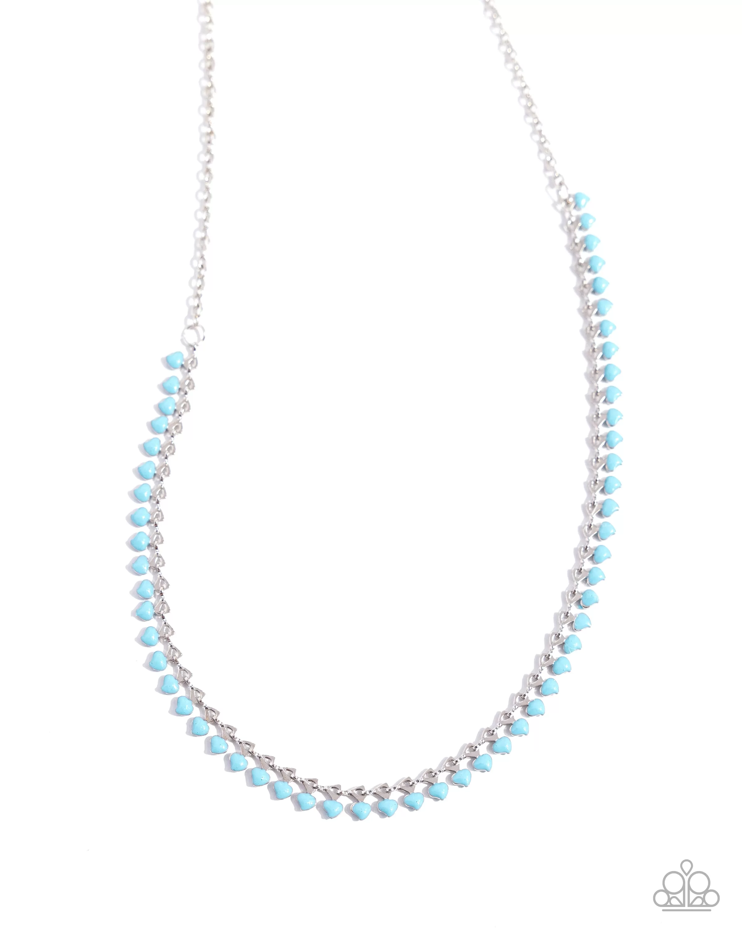 Paaparazzi Colored Cadence Blue Necklace & Earring Set