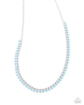 Paaparazzi Colored Cadence Blue Necklace & Earring Set