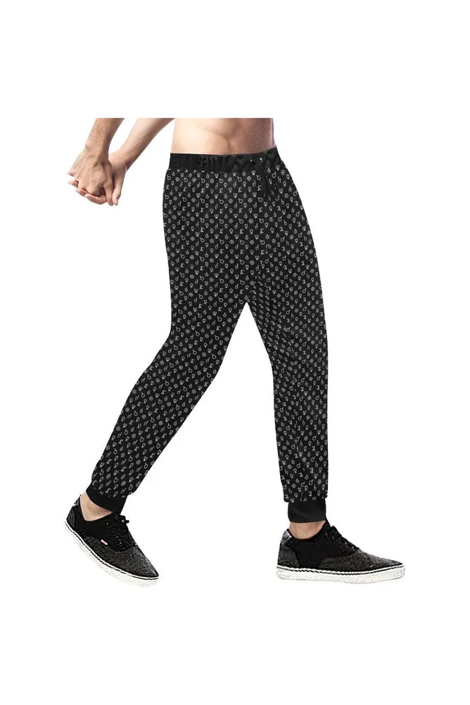 Planetary Symbols Men's All Over Print Sweatpants (Model L11)