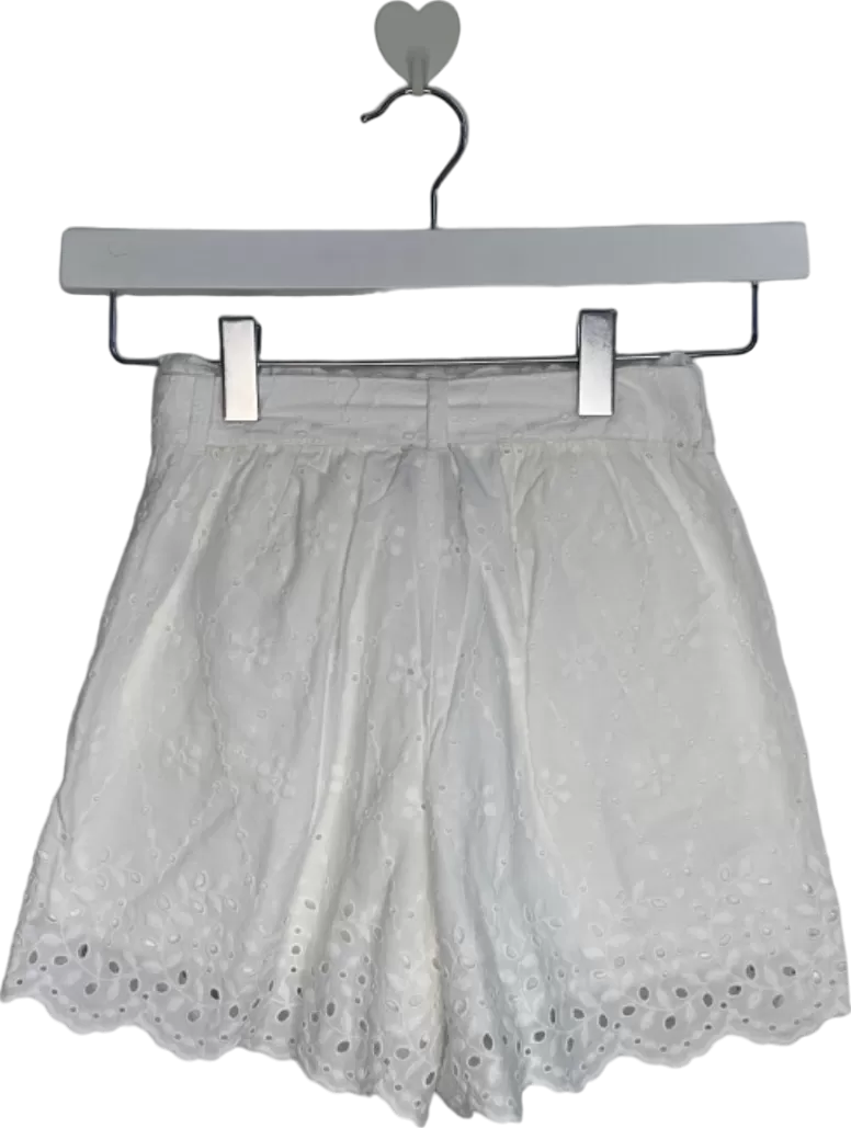 Polo Ralph Lauren White Broderie Lace Shorts - 7 yrs