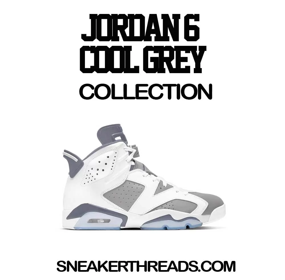 Retro 6 Cool Grey Shirt - Clean Pair - White