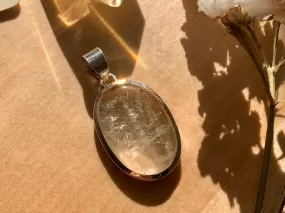 Rutilated Quartz Naevia Pendant - Reg. Oval