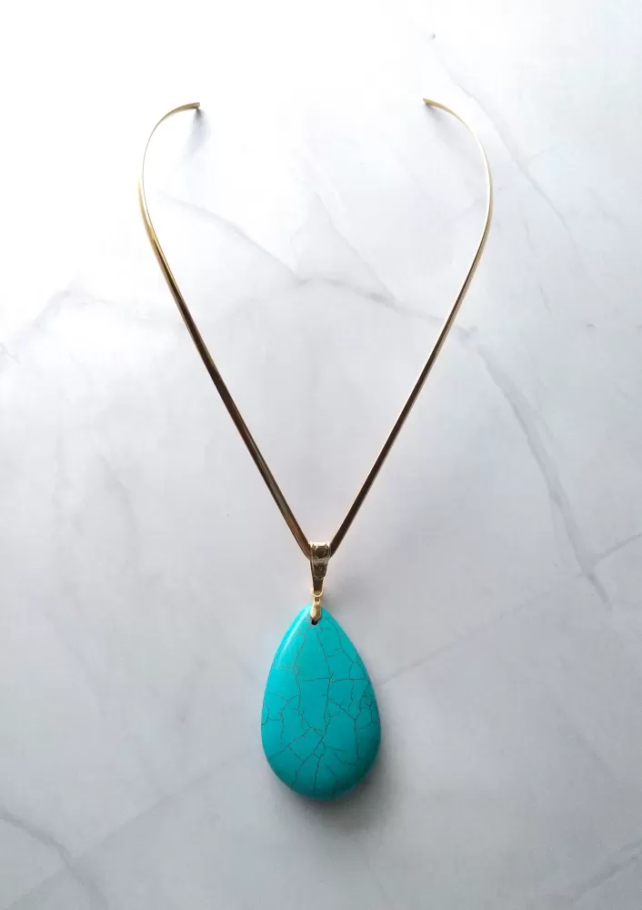 Skye Single Stone V Necklace