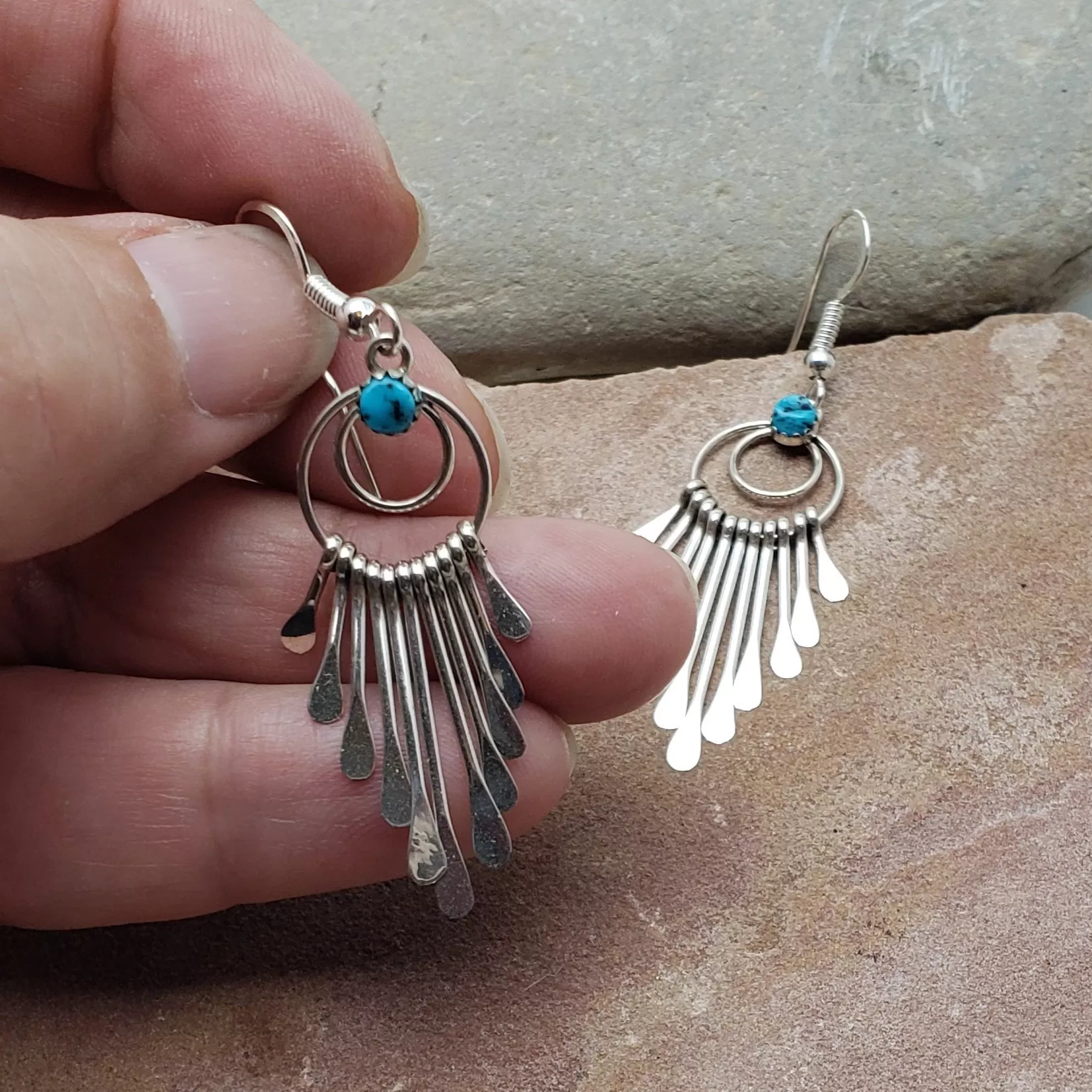 Sterling Silver Rainfall Earrings